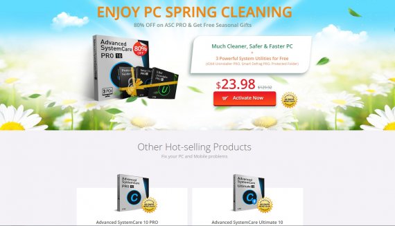 Advanced SystemCare PRO registry cleaners price